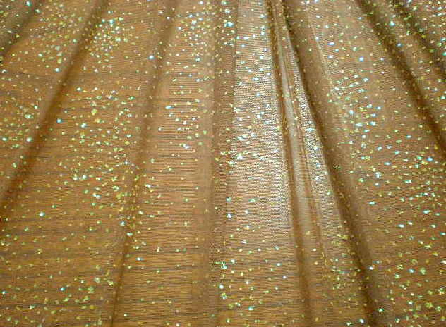 8.Chocolate Multi Glitter Stretch Mesh